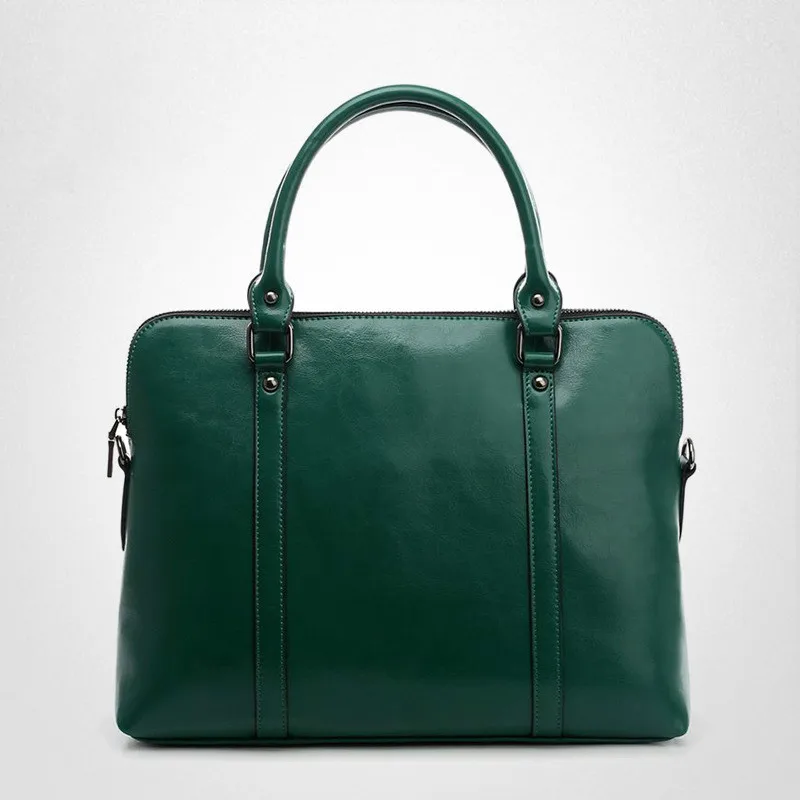 

New Leather Large Capacity Bag Business Women's Briefcase 14 Inch Laptop Bag Designer Shoulder Crossbody Hand Bags For Women