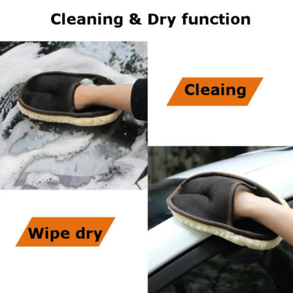 Щетка для мытья автомобиля перчатка ультратонкая волоконная полировочная ткань