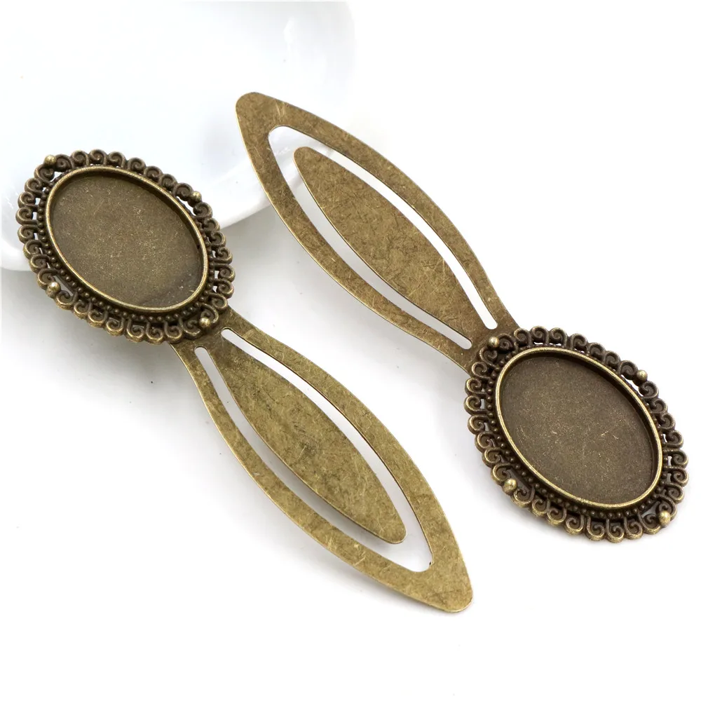 Новая мода 2 шт 18x25 мм Внутренний размер Бронзовая Античная Посеребренная