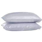 1 шт. Мягкая Наволочка из чистого атласа, шелка, постельное белье, прямоугольная наволочка, разноцветные наволочки для кровати 20 дюймов x 30 дюймов