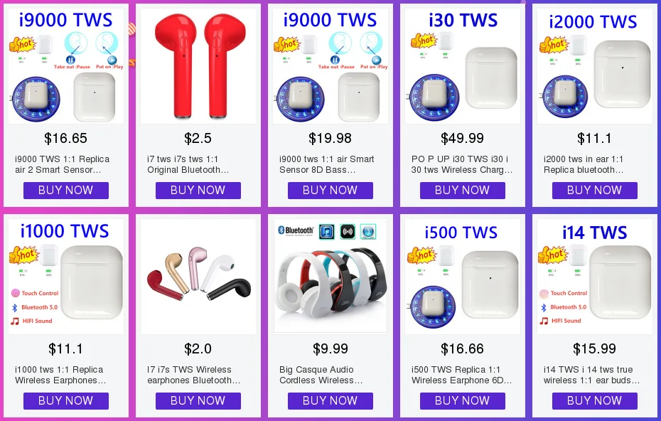 I9000 tws 1:1 air Smart sensor 8D Bass Беспроводная зарядка Bluetooth 5,0 наушники i9000 tws PK i10 i12 i60 i200 i5000 tws