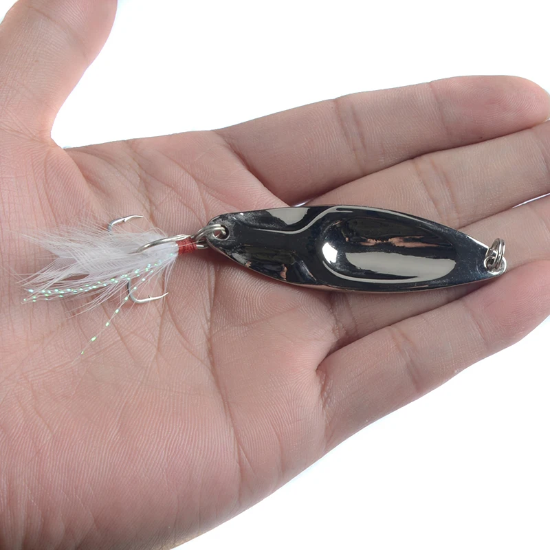 1 шт. металлическая блесна Спиннер жесткая Золотая 7 г 10 15 20 качественный крючок