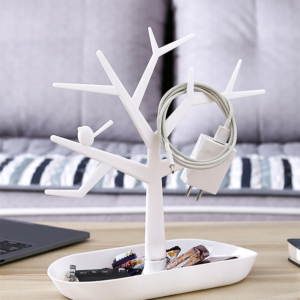 Branch desktop shelf storage display stand let go jewelry hanging earrings ring necklace box | Дом и сад