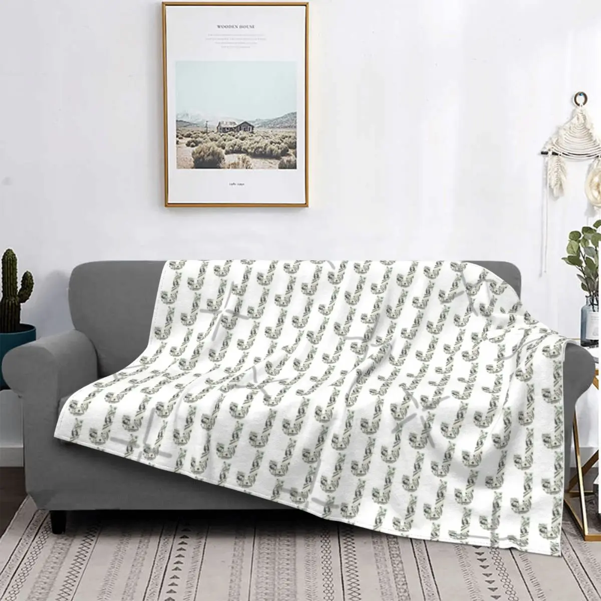 

Sound Of Money Start-manta a cuadros para cama, colcha con capucha, 135