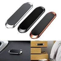 1pc strong magnetic car phone holder dashboard mini aluminum strip shape stand metal magnet gps car mount for wall desk