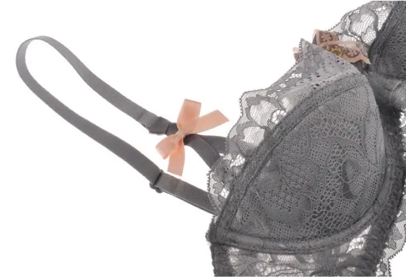 Женский сексуальный комплект нижнего белья тонкий бюстгальтер пуш-ап и