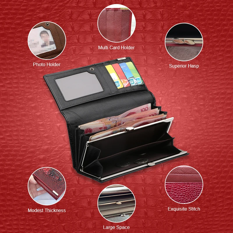 Женский кошелек женские кошельки держатели из натуральной кожи 3D тиснение