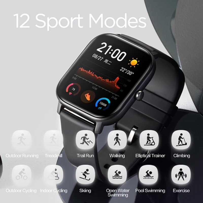 Глобальная версия Новые смарт часы Amazfit GTS 5ATM водонепроницаемые спортивные Смарт