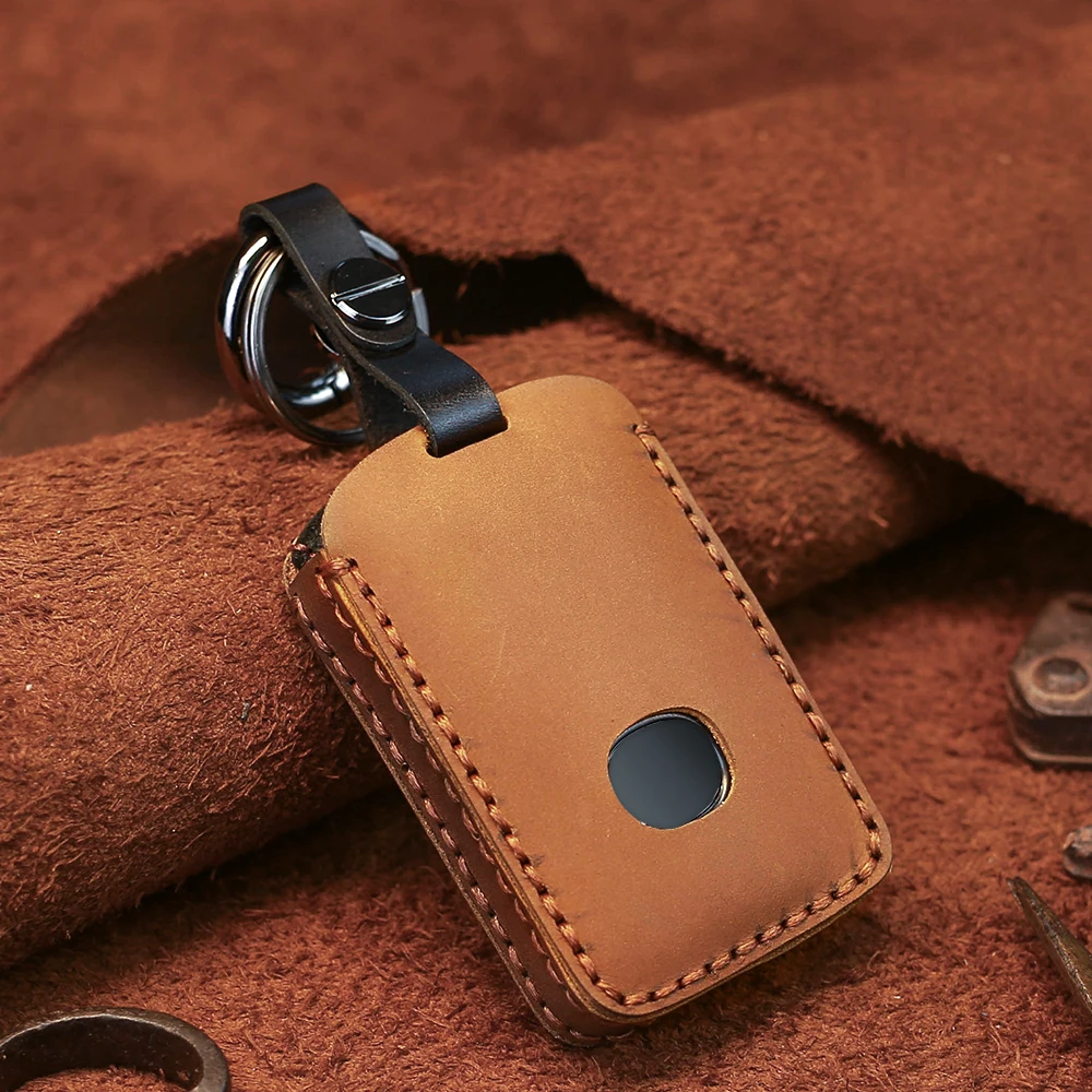 Чехол KEYYOU для автомобильного ключа из натуральной кожи чехол Mazda 3 Alexa CX4 CX5 CX8 2019 2020
