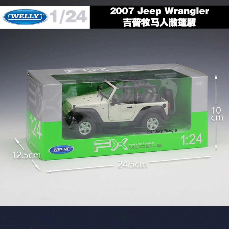 WELLY 1:24 весы литая под давлением Металлическая Модель автомобиля игрушки для Jeep