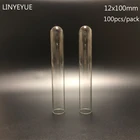 Стеклянная пробирка, U-образное дно, лабораторная, 100, шт.упак., 12x100 мм