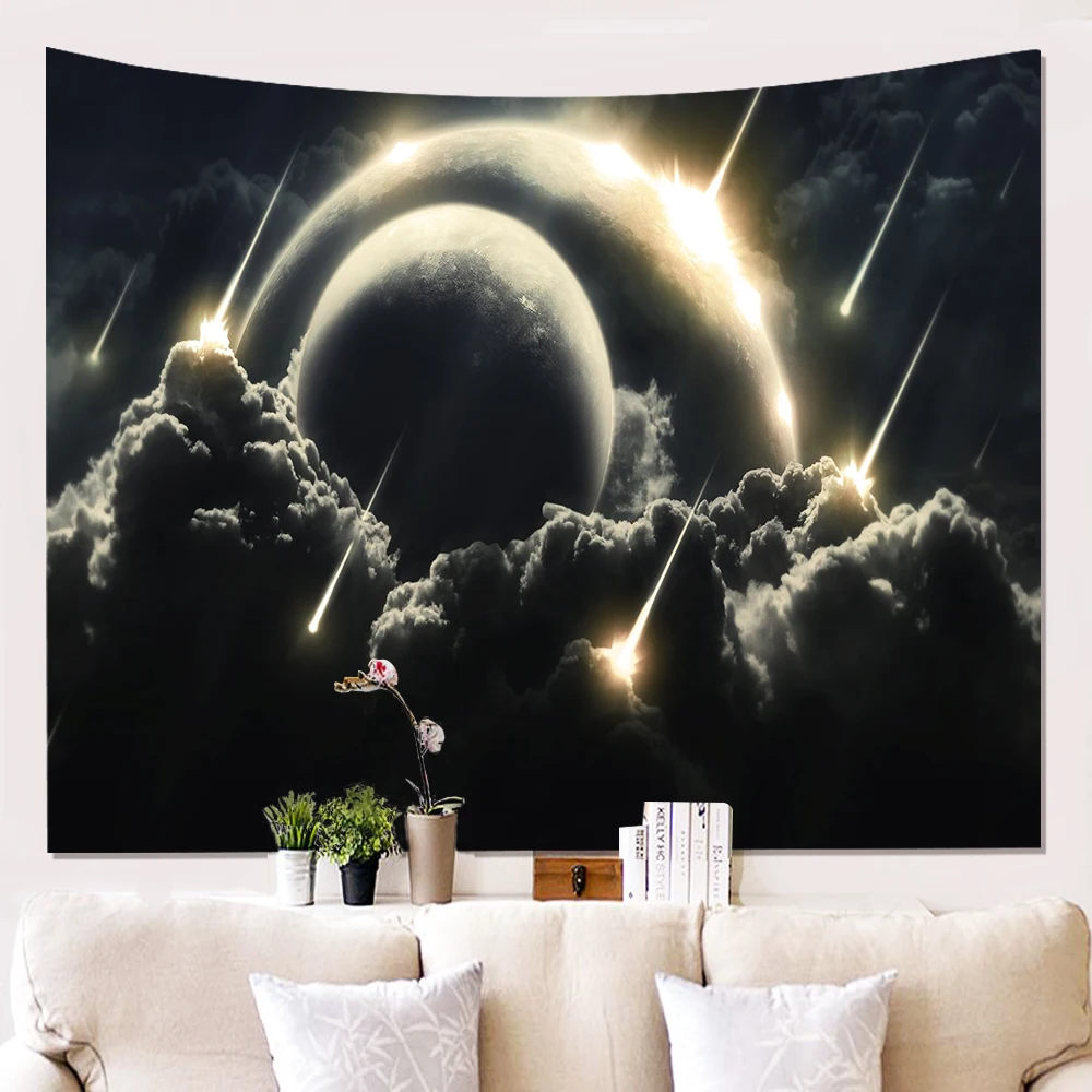 

Planet Tapestry Psychedelic Wall Tapestry Mysterious Space Tapestry Magic Starry Stars Tapestry Wall Hanging For Bedroom Hippie