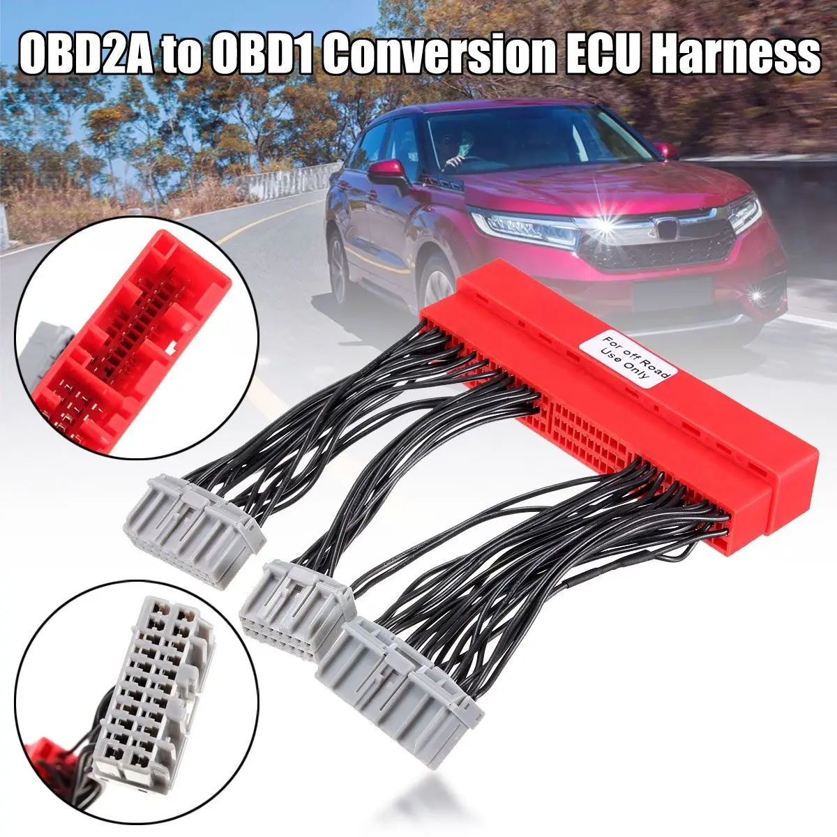 

Автомобильный жгут проводов Перемычка ЭБУ, переходник OBD2A в OBD1 Для Honda Civic, Acura