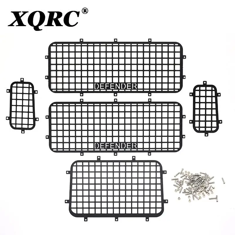 XQRC Trx4 T4 Metal Window Mesh Protective Net For 1/10 Rc Crawler Car Defender Trx-4 Trx4 Rear Side Window Net Tail Window