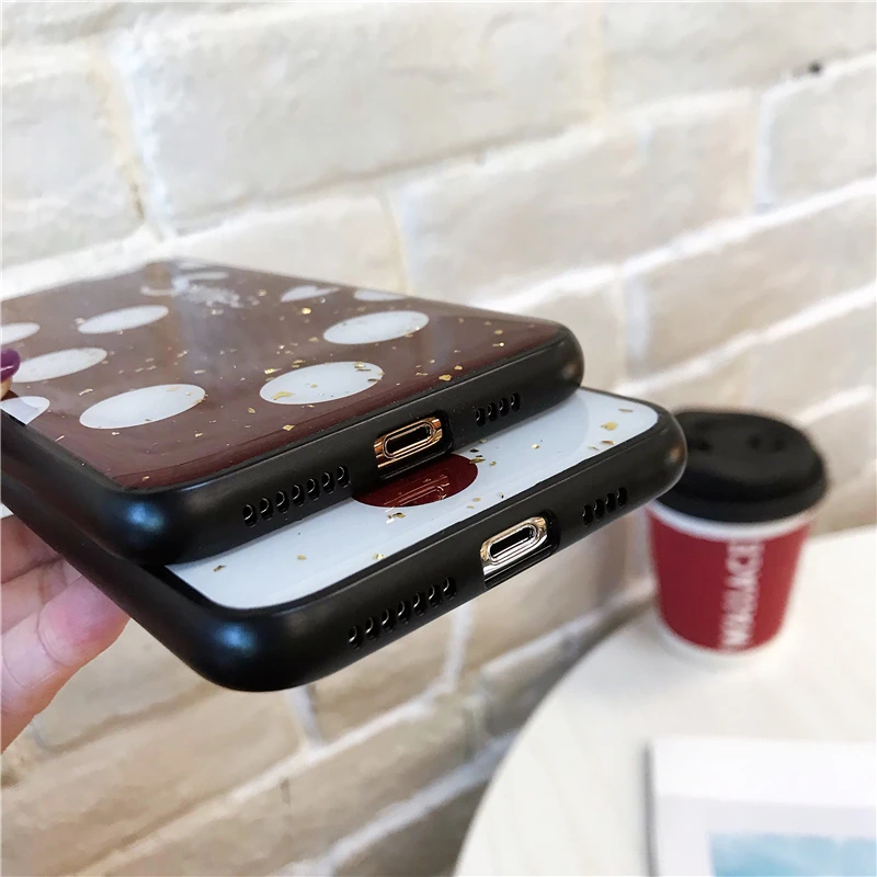 Блестящий волнистый Модный чехол для телефона iphone 8 7 Plus 6 6s эпоксидный X XR XS MAX 10