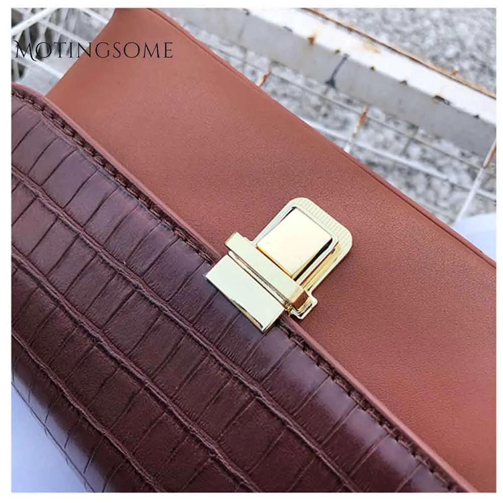 Винтажная женская сумка-багет из крокодиловой кожи под подмышечной сумкой сумка