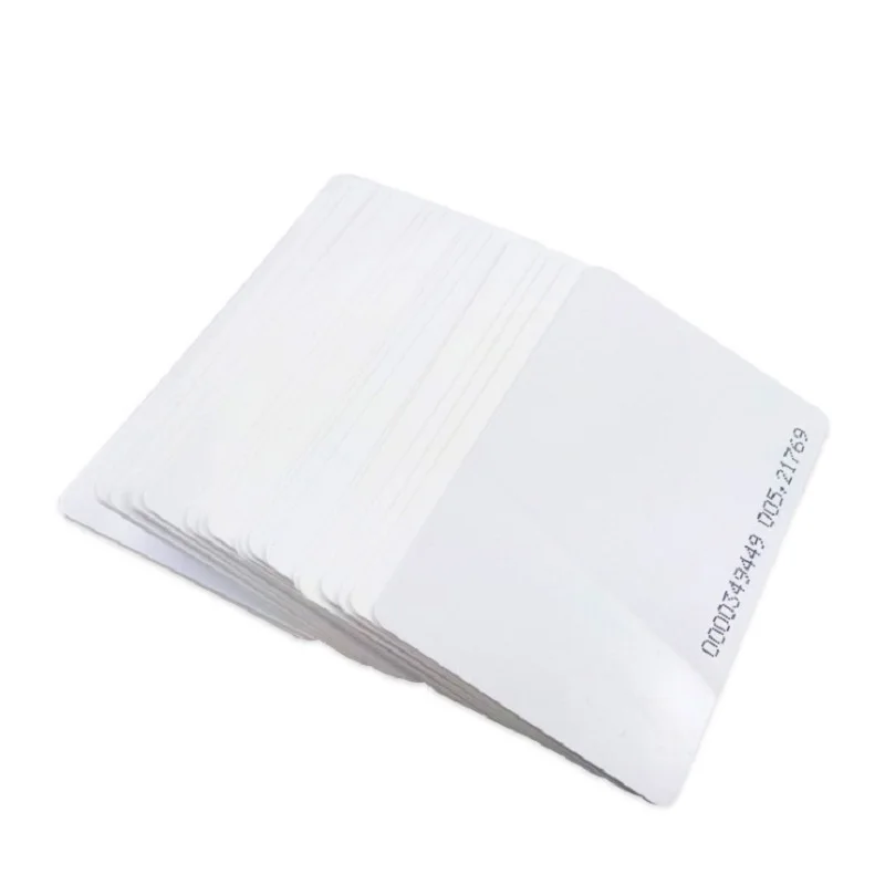 100PCS ID Card Smart Chip for Attendance Badge 125Khz RFID Read-Only Authorization Key Fob TK/EM4100 Access Control Blank | Безопасность