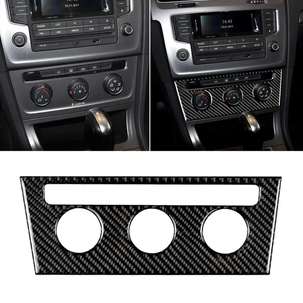 

Автомобильная наклейка из углеродного волокна с кнопкой управления кондиционером для VW Golf 7