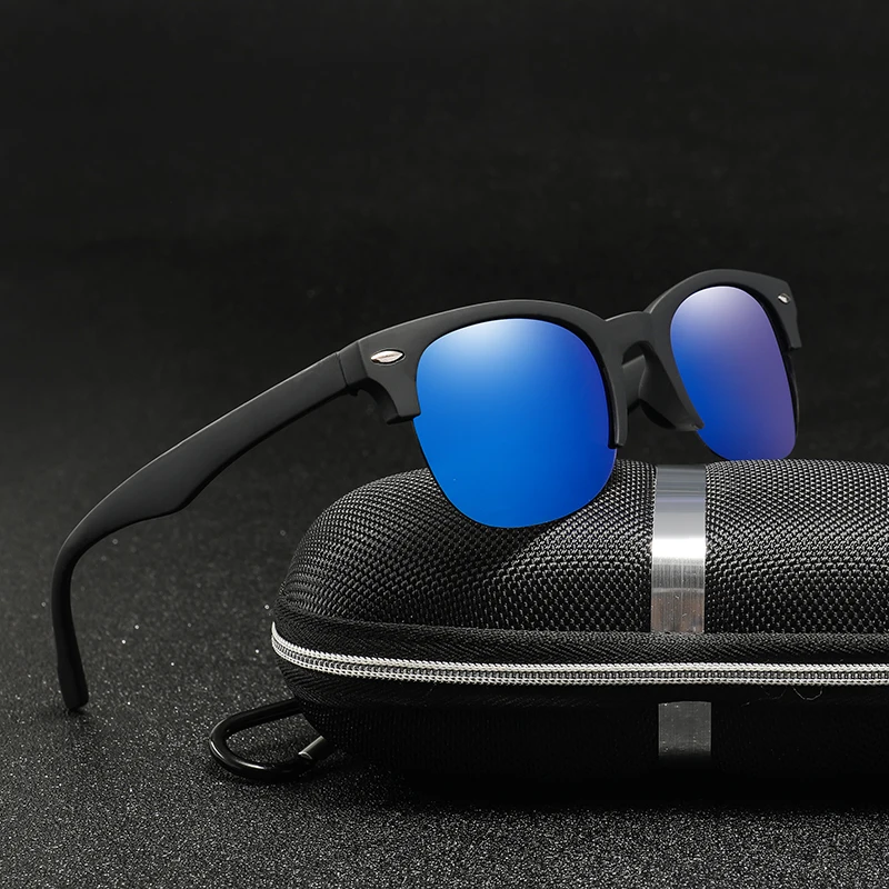 

Солнцезащитные очки поляризационные UV400 для мужчин и женщин, зеркальные, в квадратной оправе, для вождения, в классическом винтажном стиле
