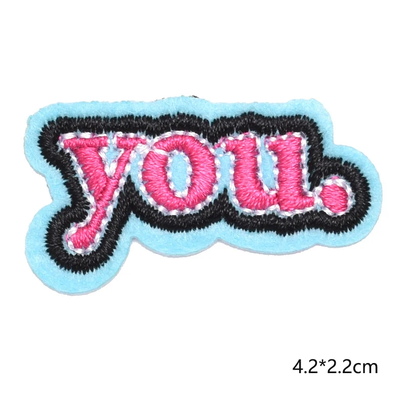 Нашивки с милым рисунком нашивки железными надписями на одежду полосатые