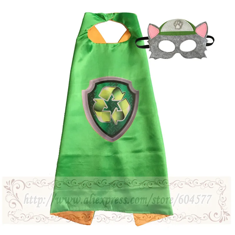 Green Костюм на Хэллоуин для детей; накидки супергероев; маскарадные маски для дня рождения - Цвет: Green