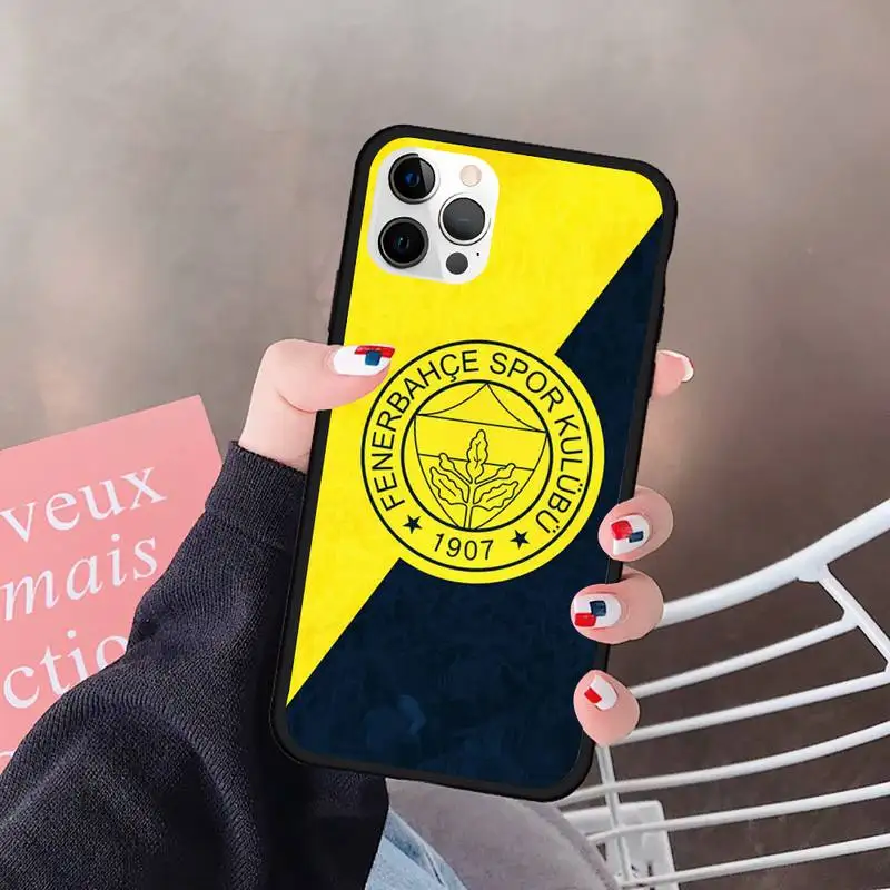 

Turkey Fenerbahce Football Phone Case For Iphone 5 5S SE 6 6s 7 8 plus X Xr XS 11 12 Mini Pro Max Cover Fundas Coque