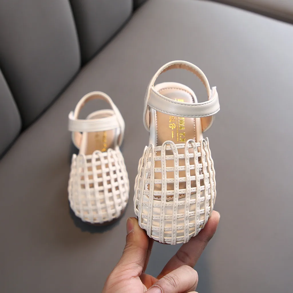 Летние однотонные повседневные босоножки JAYCOSIN с мягкой подошвой для маленьких