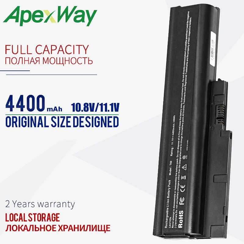 Apexway ноутбук Батарея для lenovo Thinkpad R500 T500 W500 SL500 IBM ThinkPad R60 R60e R61 R61e R61i T60 T60p T61 |