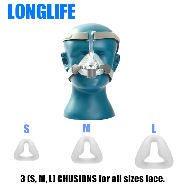 Маска для носа Longlife N4 CPAP SML 3 размера все в одном/головной убор Авто сипап APAP BIPAP