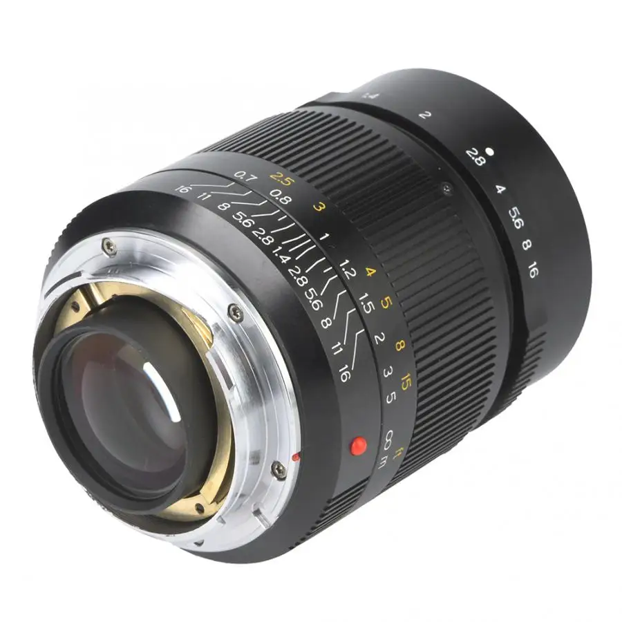 7artisans 28 мм F1.4 объектив с большой диафрагмой ручной фокус широкоугольный объектив для Leica M Mount сплав черный
