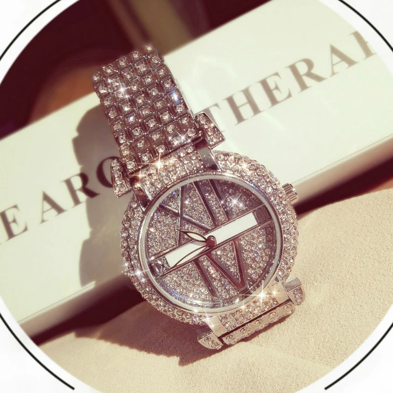 Luxury Women Gold Watch Diamond Stainless Steel Fashion Bracelet Wrist Watches Date Clock relogio feminino dropshipping 2018 | Наручные