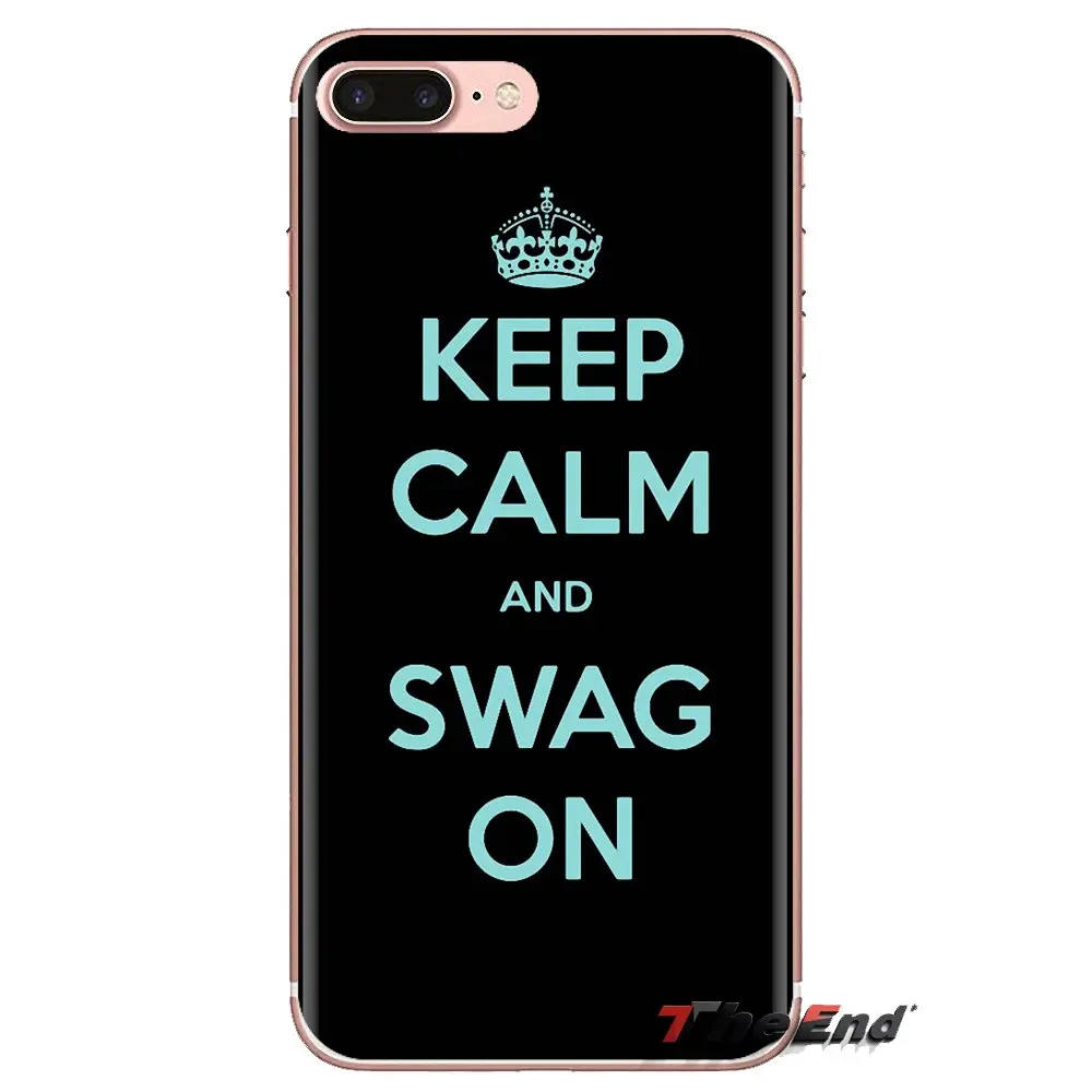 Keep Calm and Love SWAG на печати ТПУ прозрачный чехол для Xiaomi Redmi 4A S2 Note 3 3S 4 4X5 Plus 6 7 6A Pro Pocophone