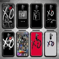 the weeknd xo logo phone case for redmi 9a 8a 7 6 6a note 9 8 8t pro max redmi 9 k20 k30 pro