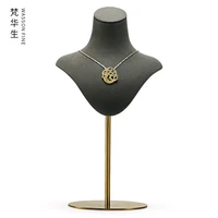 necklace model neck display props metal pole portrait stand jewelry display window display jewelry rack jewlery organizer