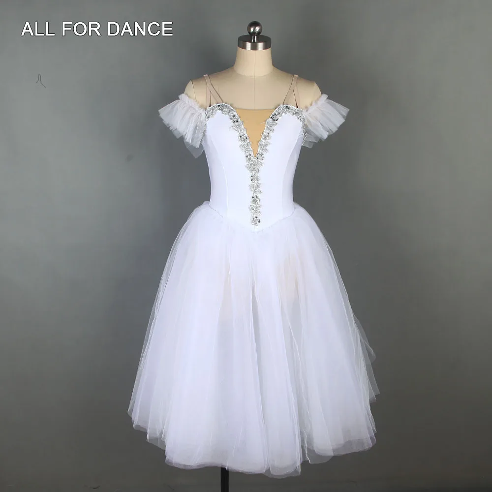 All For Dance White Ballerina Romantic Tutu With Wings 360° Tulle Dress Girls&ampWomen Ballet Performance | Тематическая одежда и