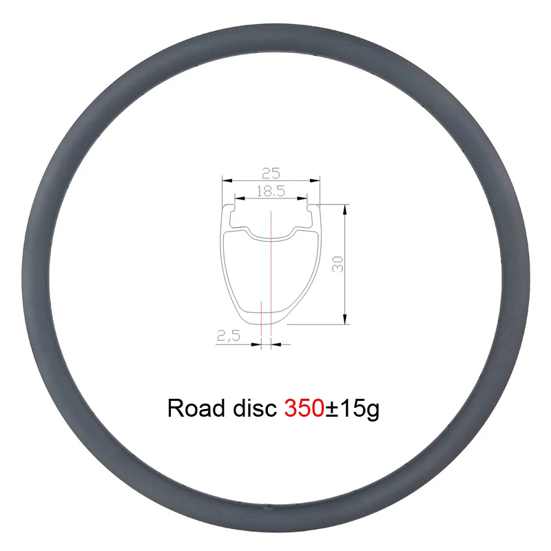 LIENGU light 350g 700c 30 мм Асимметричная бескамерная дорожная Дисковая тормозная
