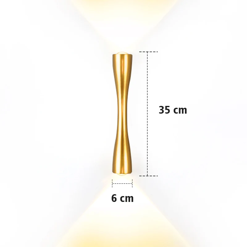 

Современный минималистичный Новый светодиодный светильник, наружный ip65 водонепроницаемый настенный светильник с двойной головкой, балкон, Проходная дверь, терраса, декоративное настенное освещение