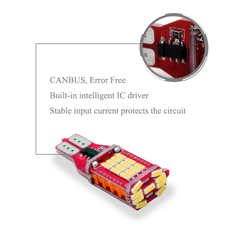 2x T15 W16W 921 912 супер яркий 880Lm 4014 SMD СВЕТОДИОДНЫЙ CANBUS NO OBC Ошибка резервного