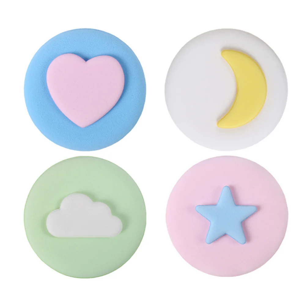 4 шт Макияж Губка BB крем пуховка для пудры круглый коврик губка сухой и влажной