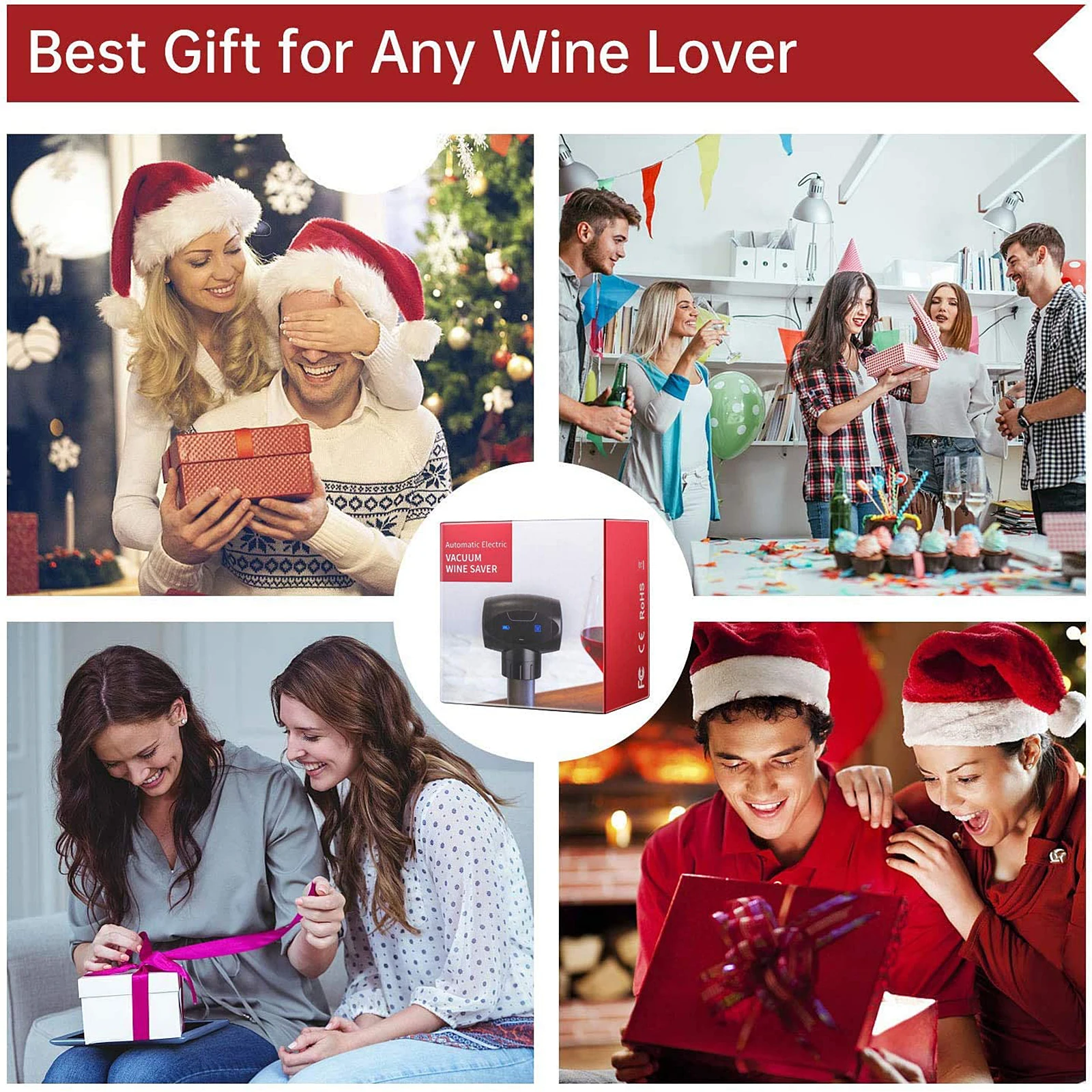 

Wine Automatic Vacuum Stopper with Dispenser Wedding Gift The Bottle Stoppers Aerator Kitchen Accessories