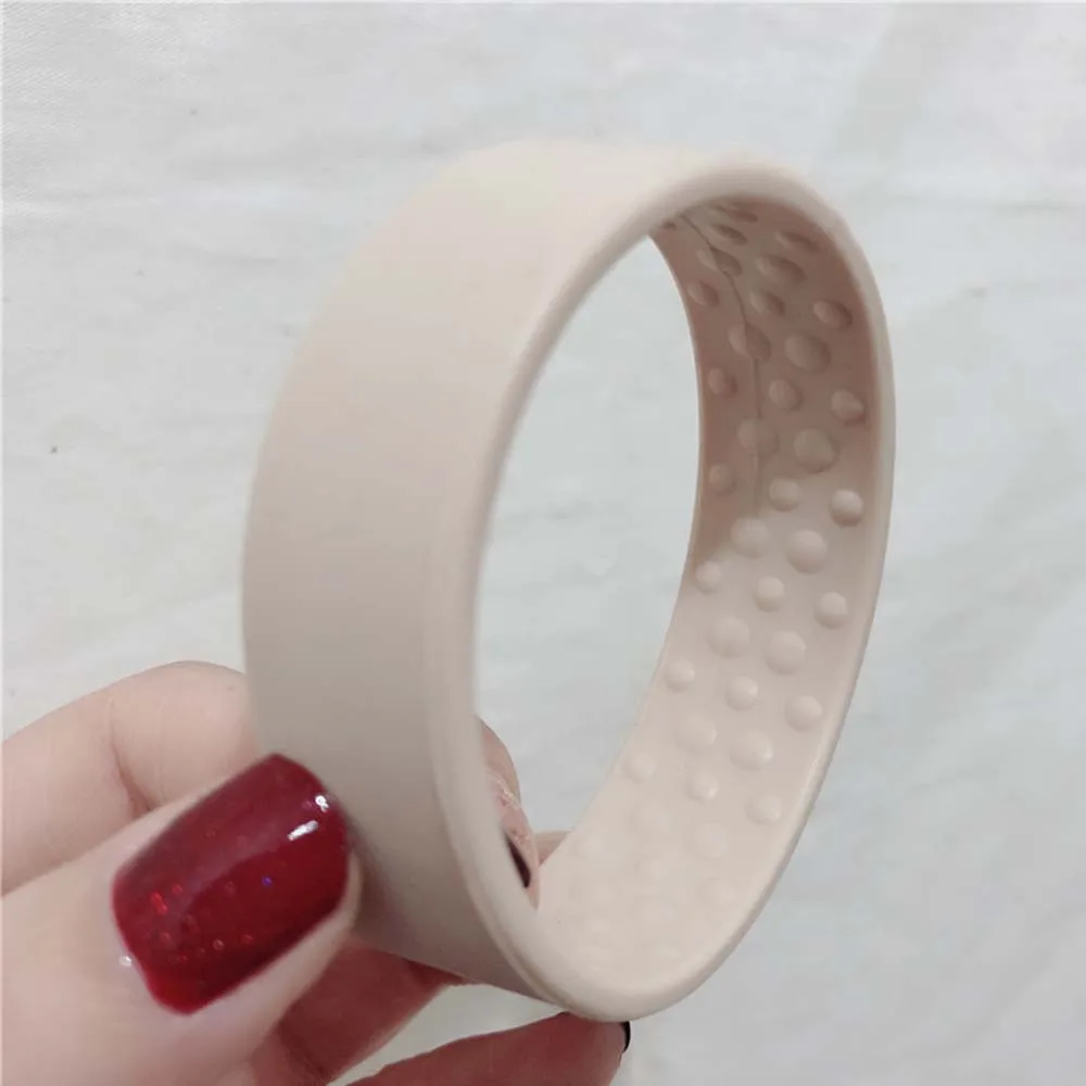 beige 1 шт. новые силиконовые складные эластичные резинки для волос для Женский Хвостик Держатель простые многофункциональные аксессуары для волос - Цвет: beige