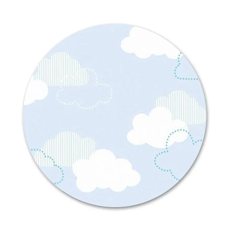 Значки с облаками на голубом небе значки металлические для украшения одежды