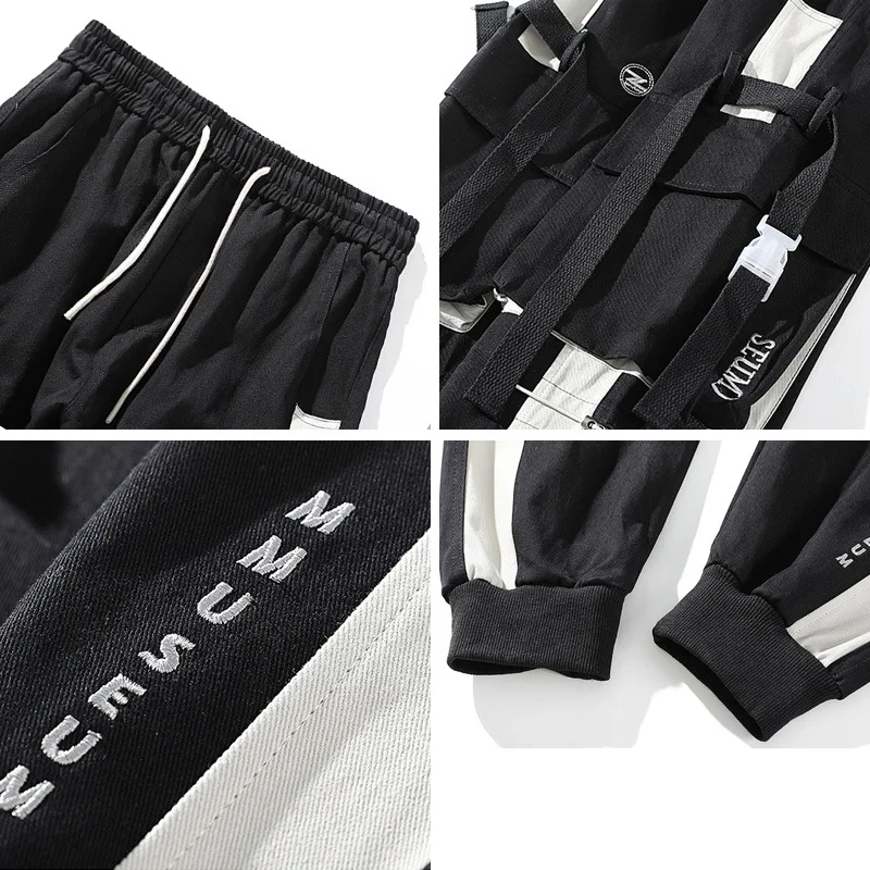 

Streetwear Pockets 2021 Men's Jogger Pants Hip Hop Sweatpants Joggers Trousers Tactical Mens Pants Cargo Harem Pants Men Clothes