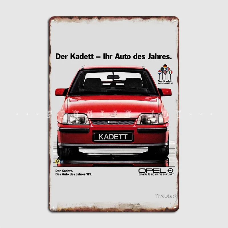 Opel Kadett Gsi металлический знак настенная роспись клубный бар Забавный постер