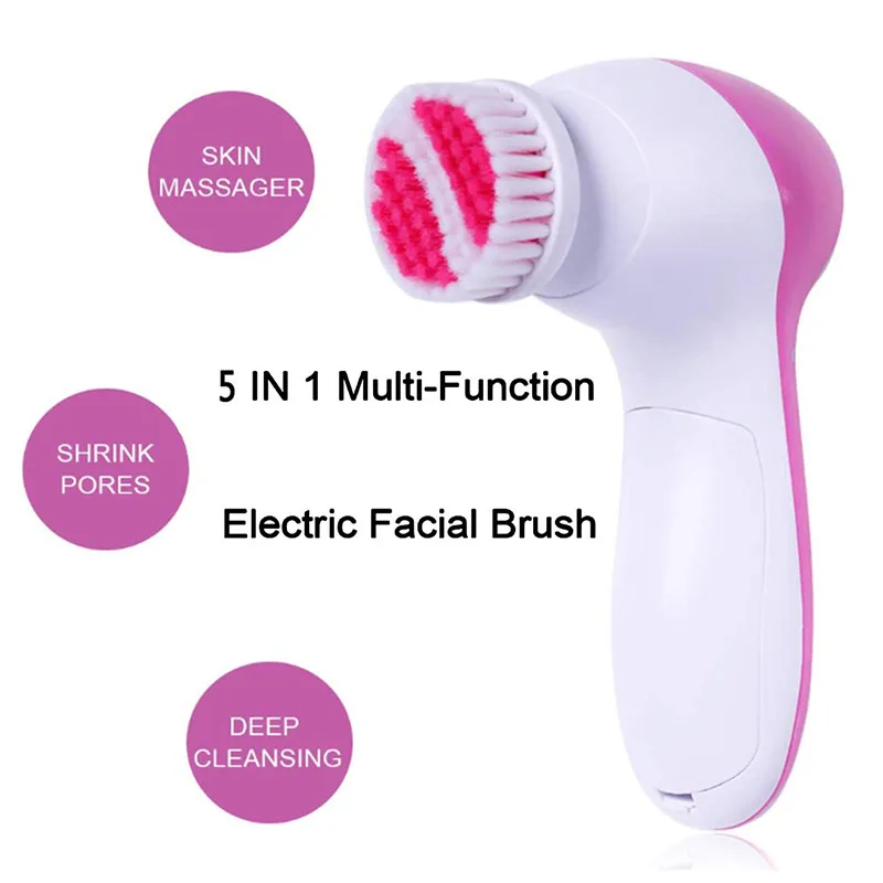 

Face Cleansing Brush Silicone Facial Brush Deep Cleaning Pore Cleaner Face Massage Skin Care Waterproof Facial Brush free ship