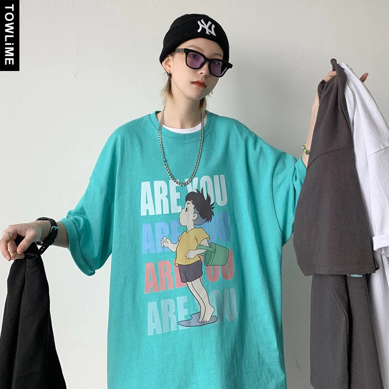 

New Fashion T Shirts For Men Women 2021 Summer Anime Cartoon Character Printed Short Sleeve Tops Student Casual Streetwear Tees