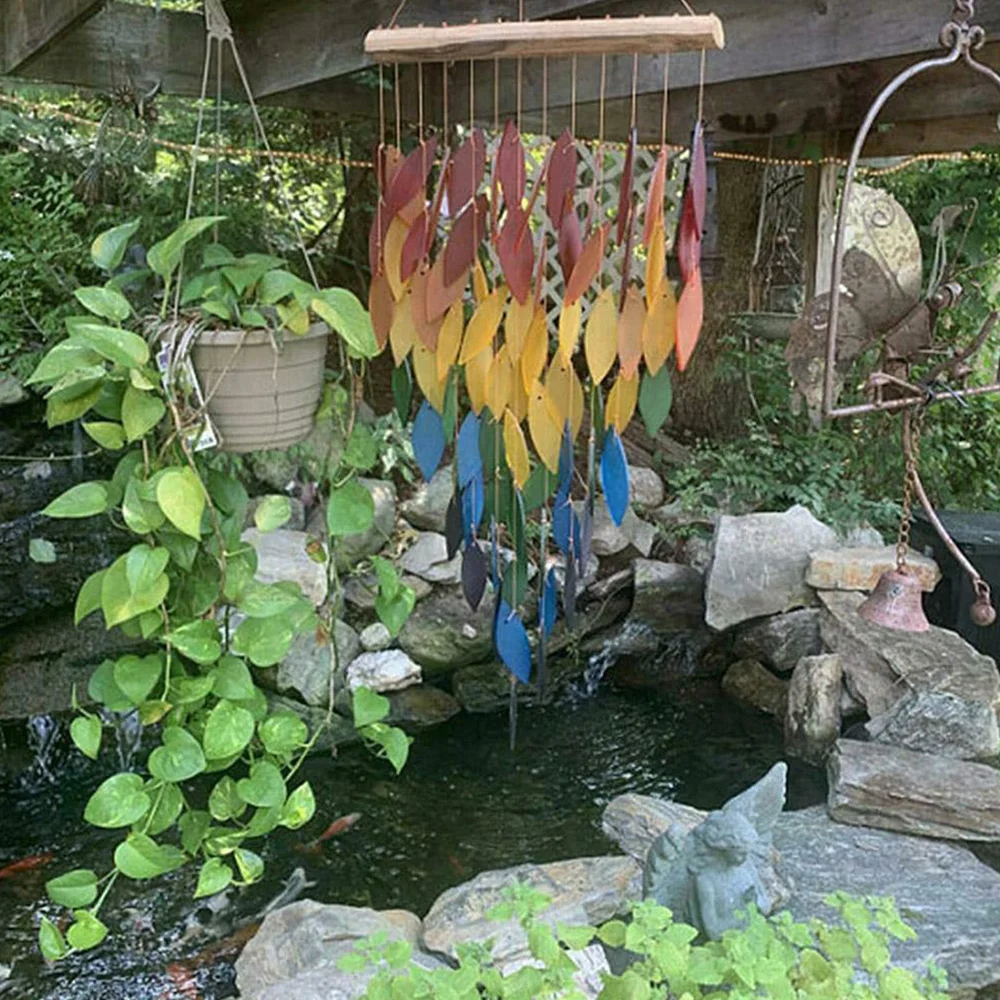 

Rainbow Wind Chimes Outdoors Windchime for Garden Porch Yard Patio New Hot Sale