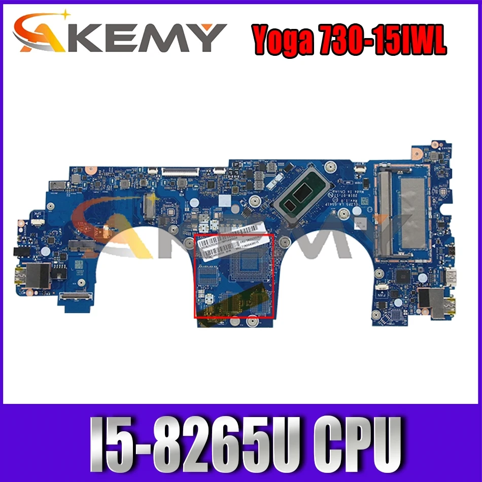 

For Lenovo Yoga 730-15IWL laptop motherboard LA-G541P motherboard W/ CPU I5-8265U DDR4 FUR 5B20Z65363 5B20Z65366 Mainboard