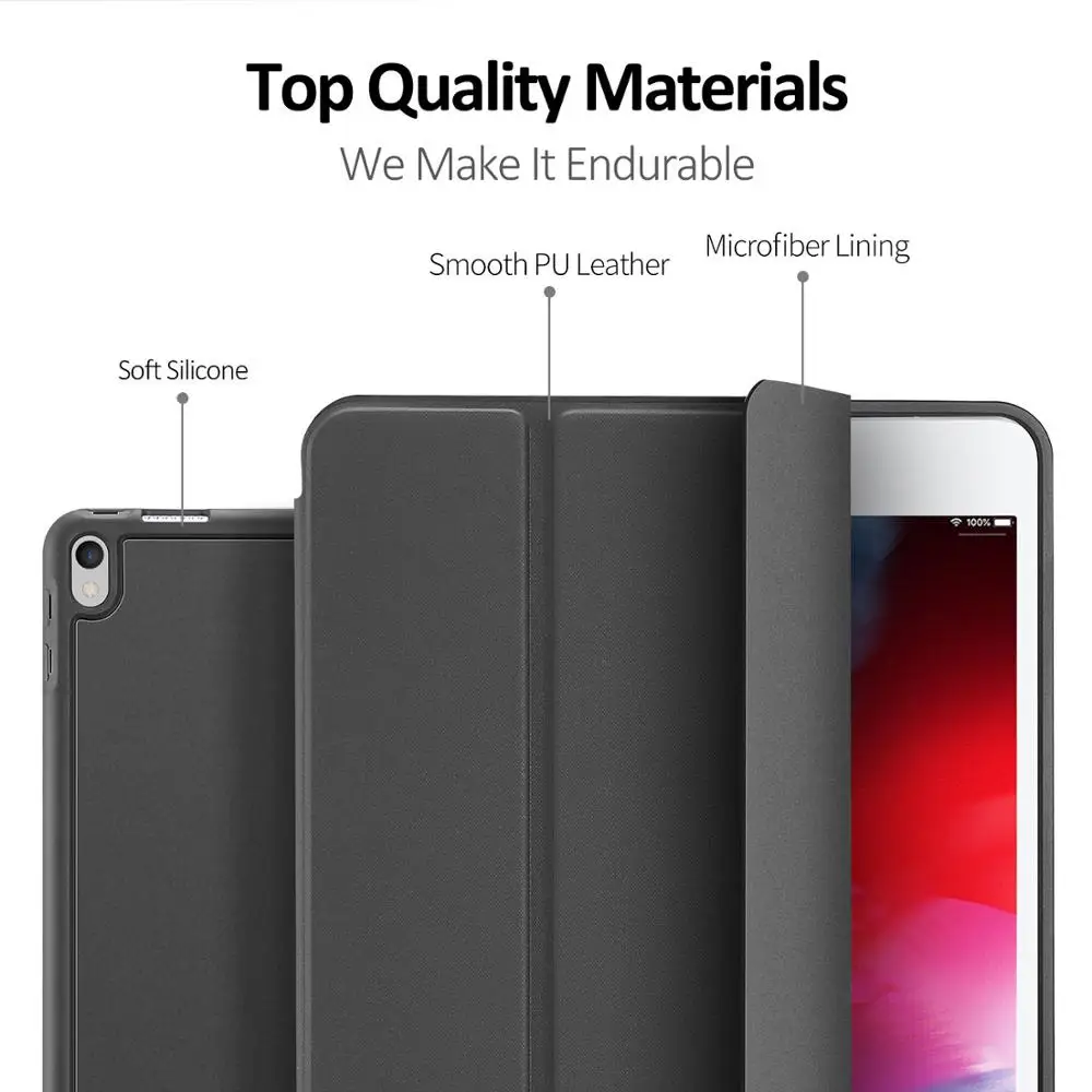 Умный чехол DUX DUCIS из искусственной кожи для iPad Air 3 (2019) мягкий книжка Pro 10 5 11 12 9 Mini с