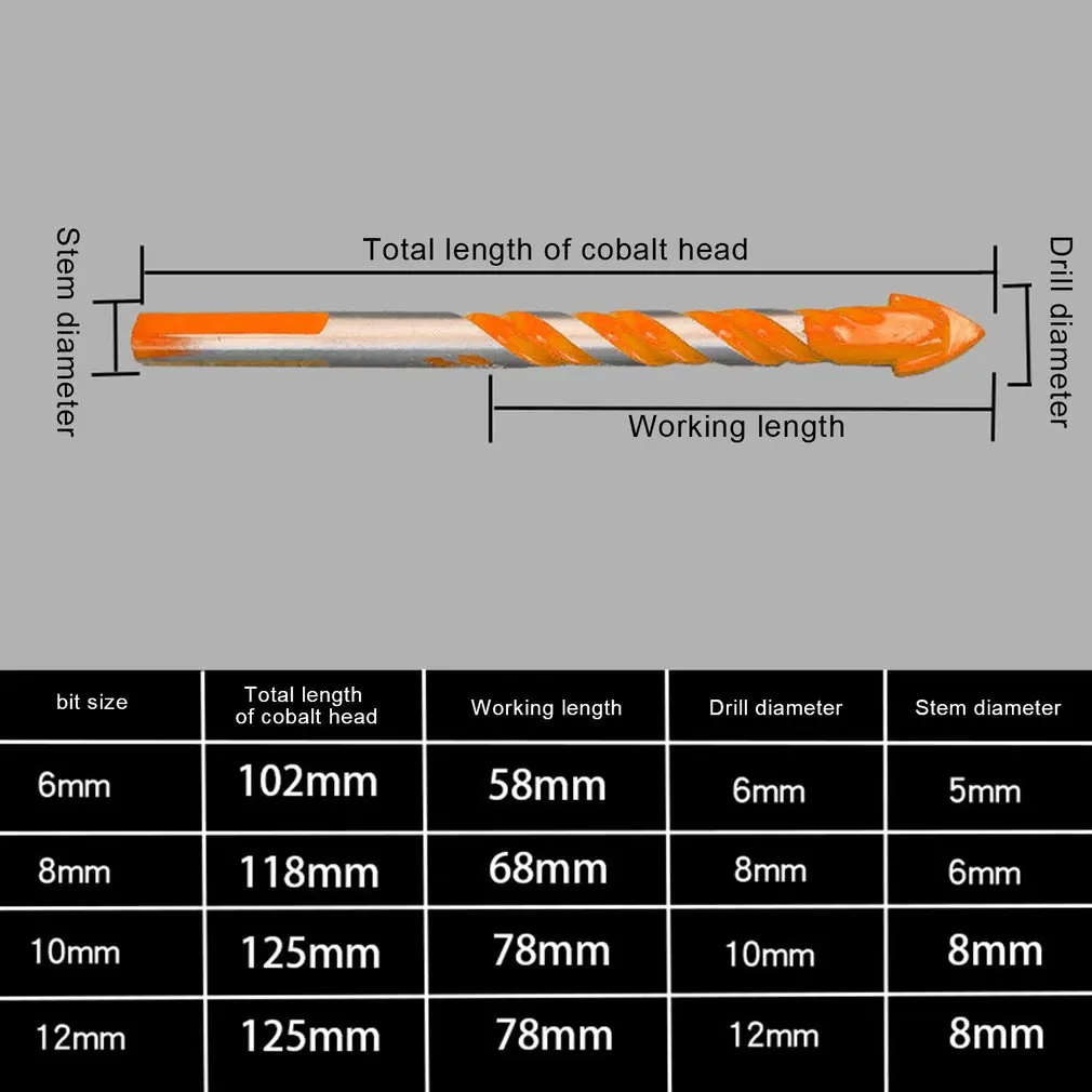 7 шт./компл. многофункциональные Высококачественные сверла треугольные